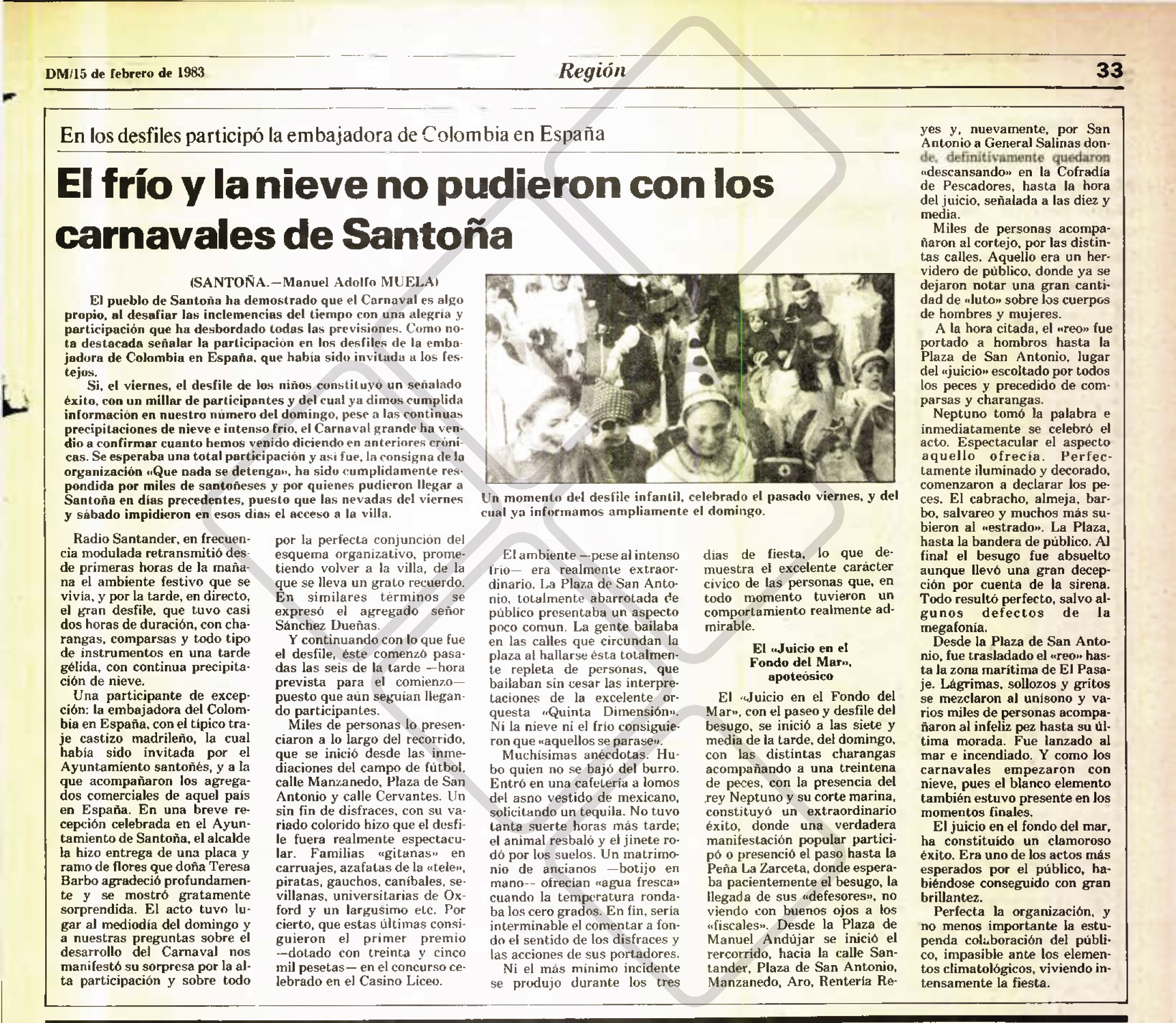 Articulo Diario Montañes 15 de Febrero 1983